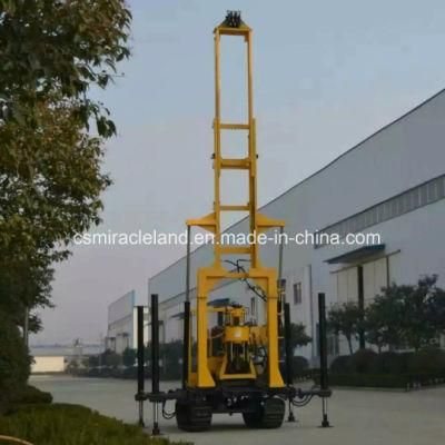 200m Deep Crawler Mounted Hydraulic Water Well Borehole Drilling Equipment with Mud Pump (YZJ-200Y)