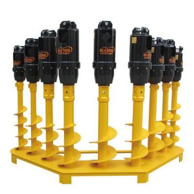 Excavator Mounted Attachment Hydraulic Earth Auger Drill for Well Drilling