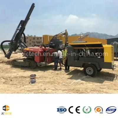 Track DTH Hammer Drilling Rig Machine, Powered by Air Compressor