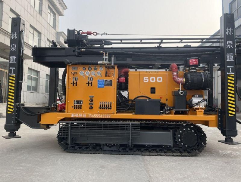 Factory Price Hydraulic 500 Meter Deep Water Well Drilling Rig Made in China