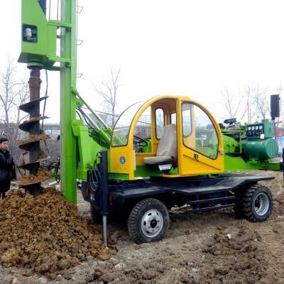 Wheeled 360-6 Hydraulic Screw Pile Drilling Machine