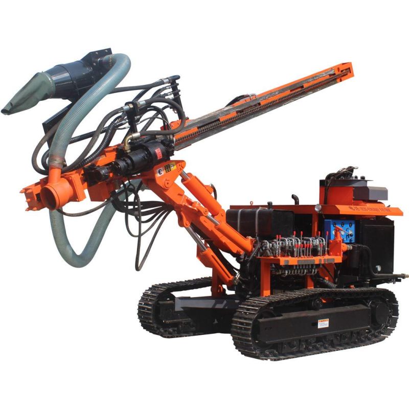 Hot Selling Mining Hydraulic DTH Hammer Blast Hole Portable Rock Drilling Rig