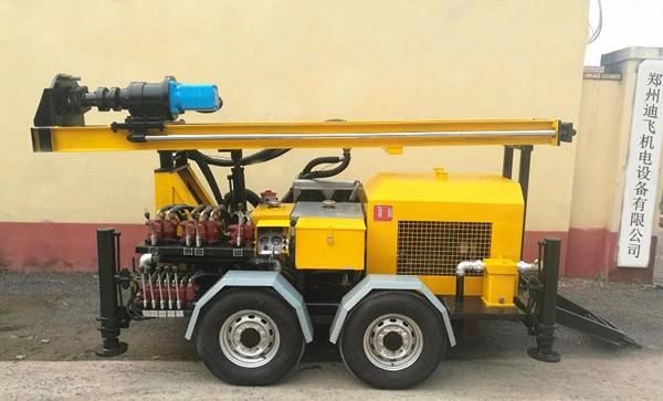 2022 Hot Sale Dfq-150W Air Compressor Small Bore Well Drilling Machine