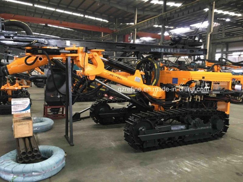 KAISHAN KG320H Dia. 80-105mm 25m deep Crawler Drill Rig With Deduster