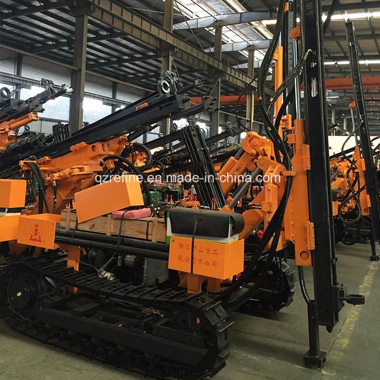 KAISHAN KG320H Dia. 80-105mm 25m deep Crawler Drill Rig With Deduster