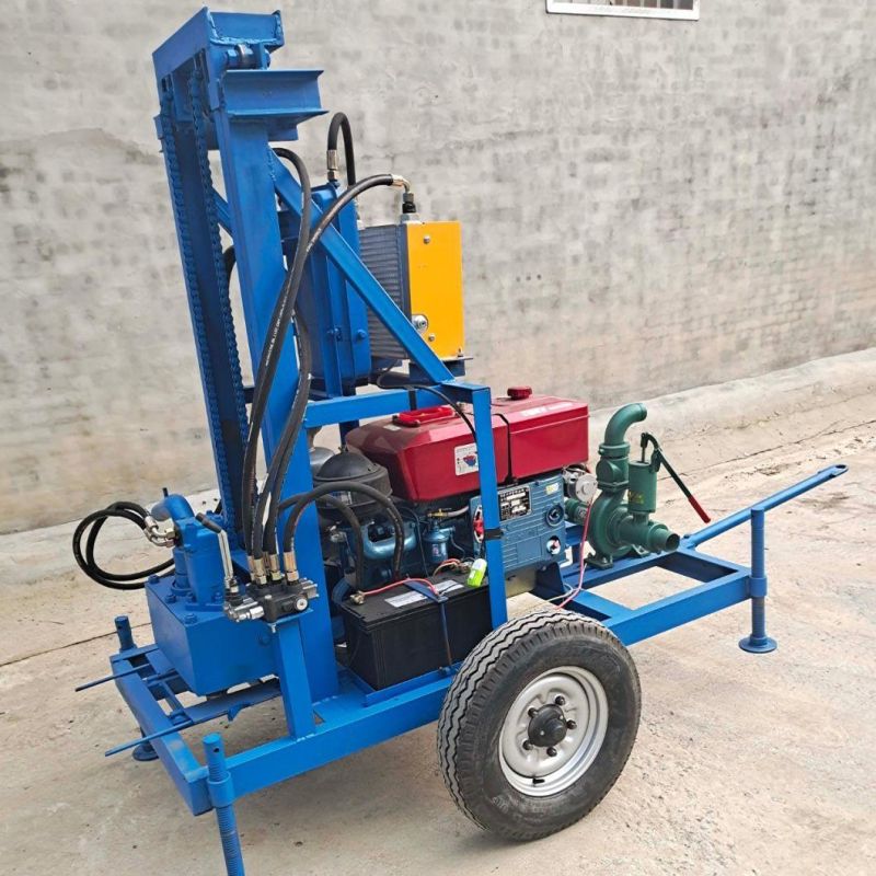 130m-150m Foldable Small Portable Water Well Drilling Rig Borehole Drill Rig for Farm