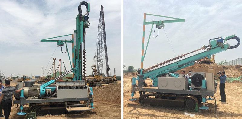 CE Certificate Approved Hf Full Hydraulic 100-120m Crawler Drilling Rig