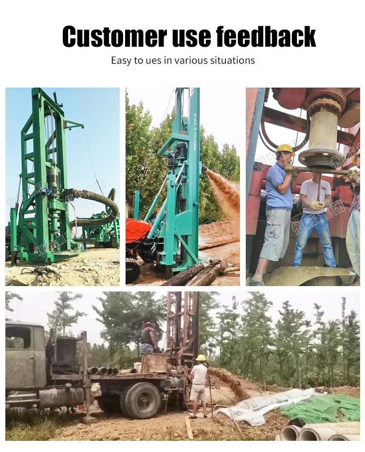 Portable Rotary Large Diameter Water Bore Well Drilling Machine
