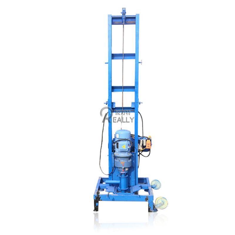 4kw Hydraulic Electric Water Well Drilling Rig Machine Price 80m Deep Borehole Drilling Machine Portable Rig Mining for Water