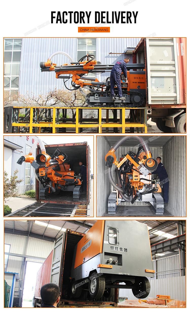 Separate Type 20 Meter Hydraulic DTH Hard Rock Drilling Rig Machine