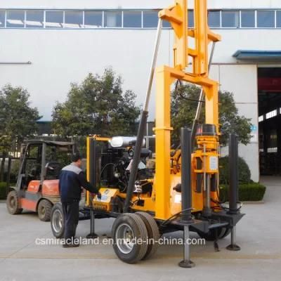 300-600m Good Quality Trailer Mounted Geotechnical Rotary Core Drilling Rig