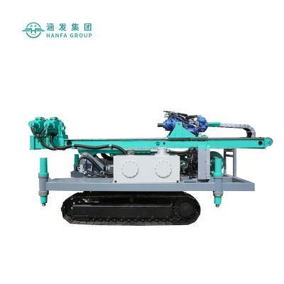 Hfxt-60/80 Full Hydraulic 50+30kw Rotary Percussion Drilling Rig with Crawler Chassis Loading