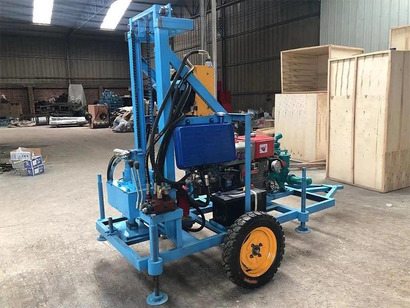 100m 200m Deep Borehole Water Well Drilling Rig Machine