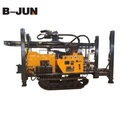 Pneumatic Water Well Drilling Rig 300m with Mud Pump
