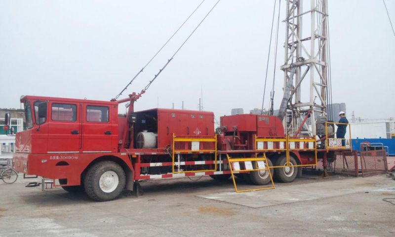 Diesel and Battery Double Power Workover Rig Truck Munted Drilling Rig for Oil Well Service