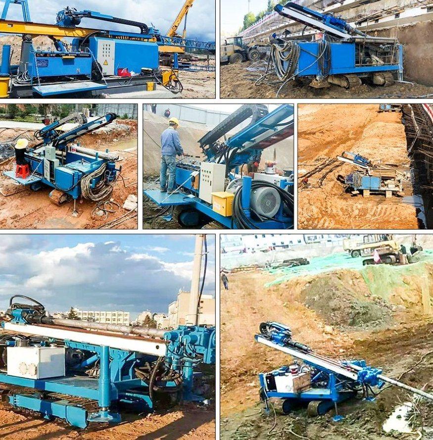 Hydraulic Crawler Anchor Drill Rig for Rock and Soil Drilling Depth 170m Air DTH Hammer Drilling Anchor Drill Rig for Sale