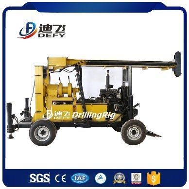 Trailer Mounted 600m Hydraulic Rotary Water Well Drilling Rig for Sale