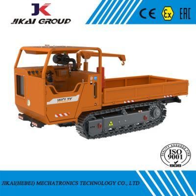 Good Quantity Tunneling Explosion-Proof Diesel Crawler Transporter Mounted with Crane