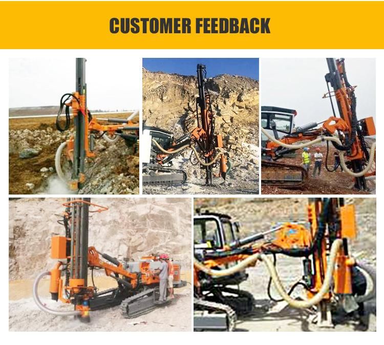 Air Compressor Pneumatic Rotaty DTH Drilling Rig for Sale