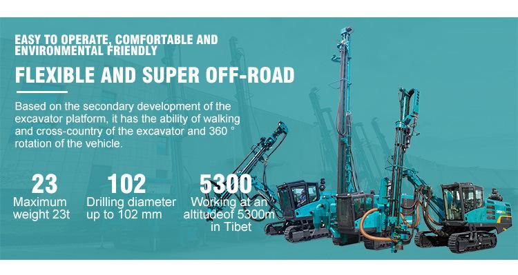 Sunward Swdb120b Down-The-Hole Mining Hydraulic Drilling Rig with Best Technology