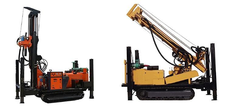 Diesel Engine 200m 300m Drilling Depth Pneumatic Portable Water Well Drill Rig Machine