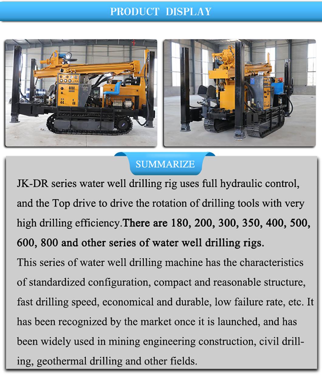 Down The Hole Hydraulic Crawler Portable Water Well Drilling Rig