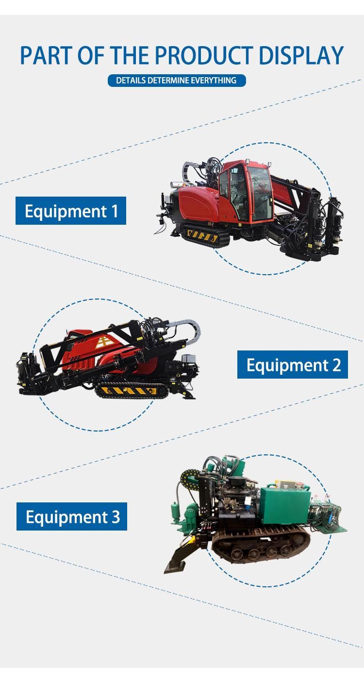 Full Hydraulic Horizontal Directional Trenchless Drilling Rig Exploration