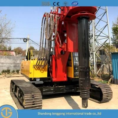 Hydraulic Rotary Mounted DTH Piling Making Machine Drilling Rig Light