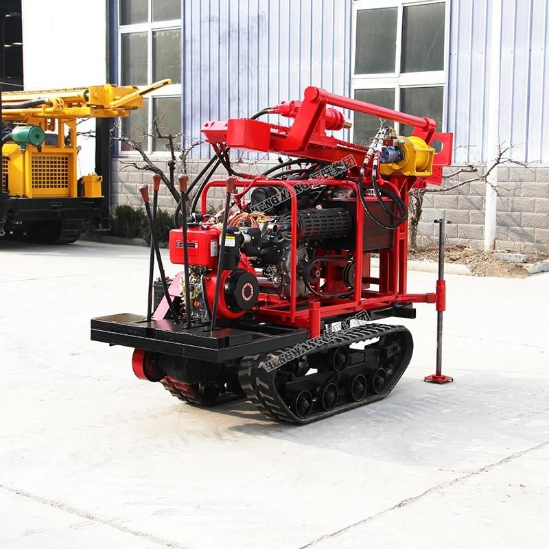 30m Depth Portable Hydraulic Crawler Integral Mountain Drilling Rig