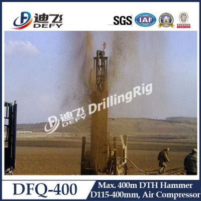 Dfq-400 400m Pneumatic DTH Rock Water Drill Rig Machine