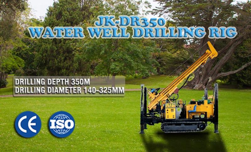 Jk-Dr350 Diesel Engine Crawler Type Water Well Drilling Rig Machine