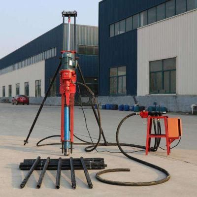 35m Depth Portable Borehole Hammer Rock DTH Drilling Rig for Sale