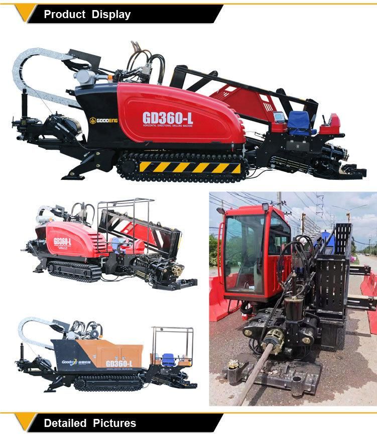 Hot sale GD360-LS Goodeng Horizontal Directional Drilling Machine