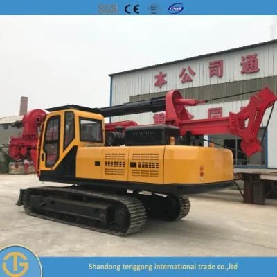 Portable Pile Driver Electric Ground Screw Electric Ground Screw Pile Table Diesel Engine Drilling Rig