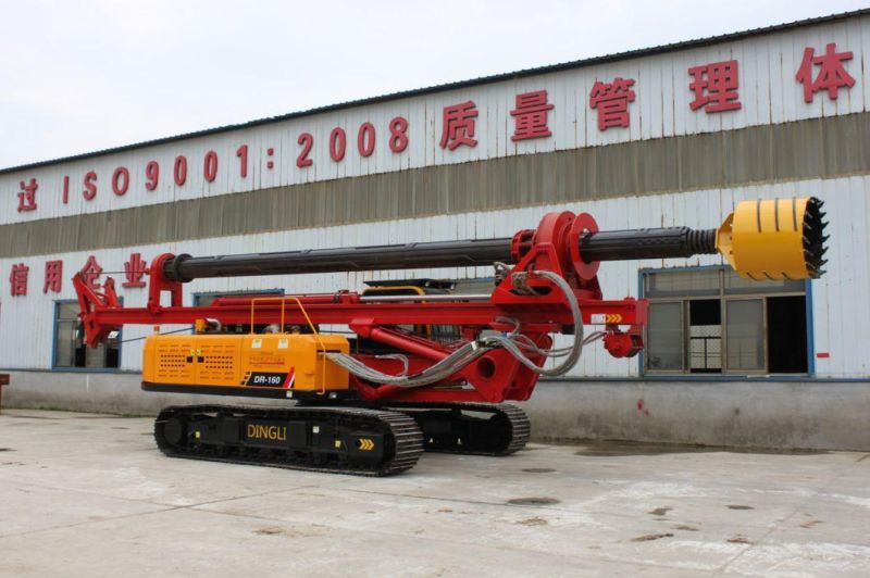 Dingli Crawler Hydraulic Rotary Drill/Drilling Rig for Water Well/Mining Exploration Excavating/Geotachnial Construction Equipment Dr-160