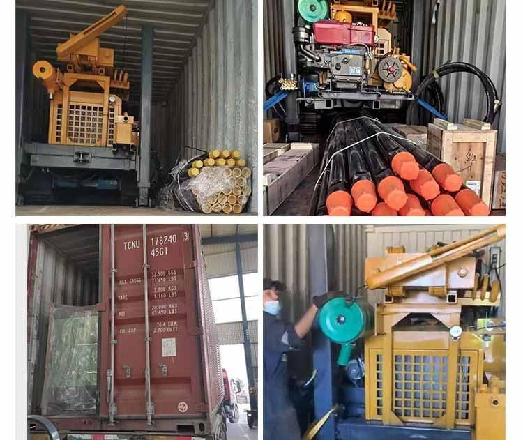 Engine Power 42kw Depth 180m Deep Water Well Drill Rig Geothermal Drilling Rig