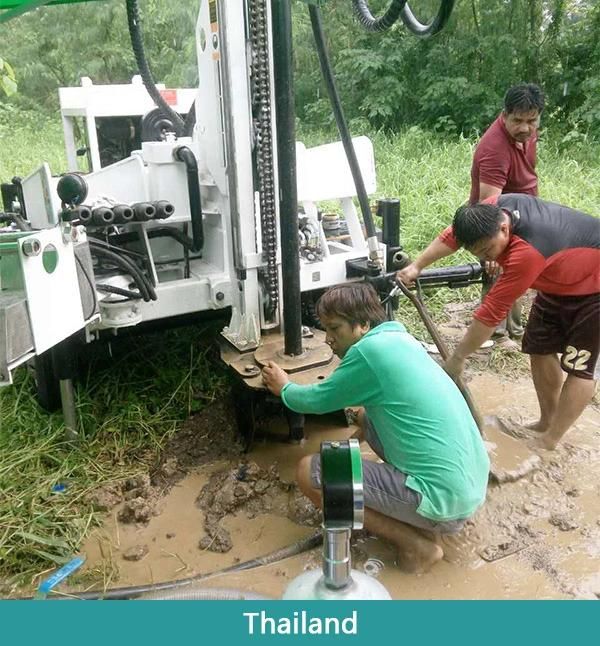 260m Depth Trailer Mounted Portable Water Well Drilling Rig