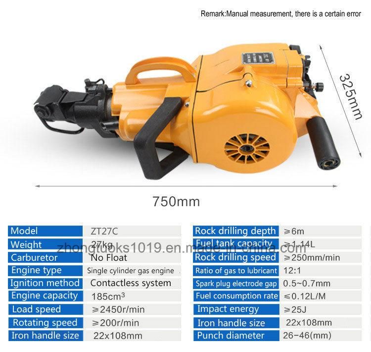 China Gasoline Hand Hammer Rock Drill