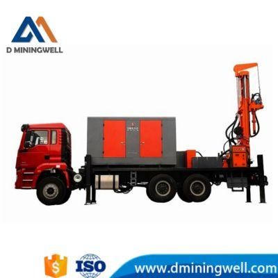 Depth 600m Hydraulic Truck Mounted Borehole Drill Water Well Rotary Drilling Rig