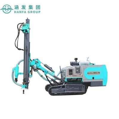 Hfg-54 80-138mm Drill Diameter Hydraulic Crawler Air Compressor Integrated DTH Surface Drilling Rig
