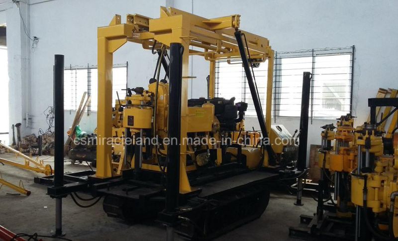 200m Hydraulic Crawler Mounted Rotary Rock Water Well Borehole Drilling Rig (YZJ-200)