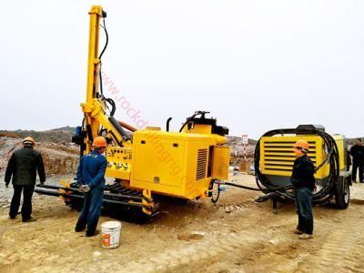 DTH Drilling Track Mounted Hydraulic Rock Blasting Drilling Rig