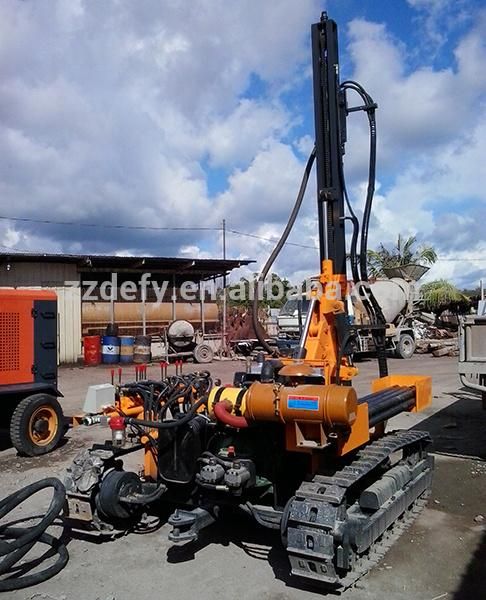 DTH Rock Blast Hole Drilling Rig Water Borehole Machine