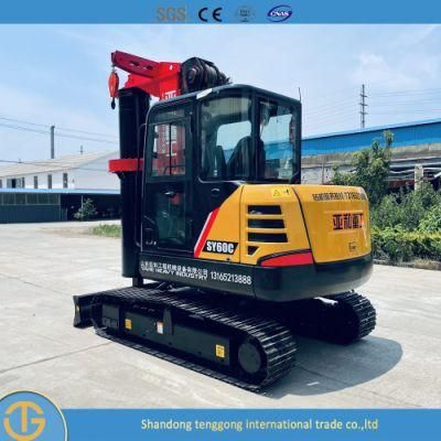 Pile Driver Drilling Pile Driver Hydraulic Hammer Pile Epuipments Dr-60 Middle Rotary Rig Machine