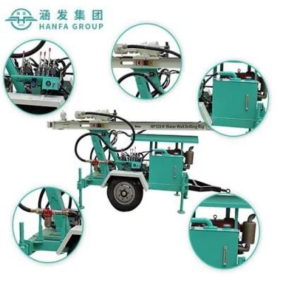 Hf120W Portable DTH Water Drilling Rig for Rock and Soil