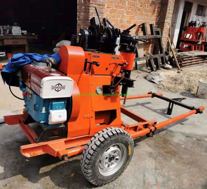 Wheel Trailer Mounted Water Well Borehole Rotary Drilling Rig (GY-150T)
