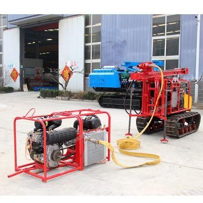 30m Portable Gasoline Engine Mountain DTH Drilling Rig