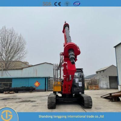 Hydraulic Micro Tractor Portable Crawler Pile Driver Drilling Dr-90 Rig for Free Can Customized Made in China