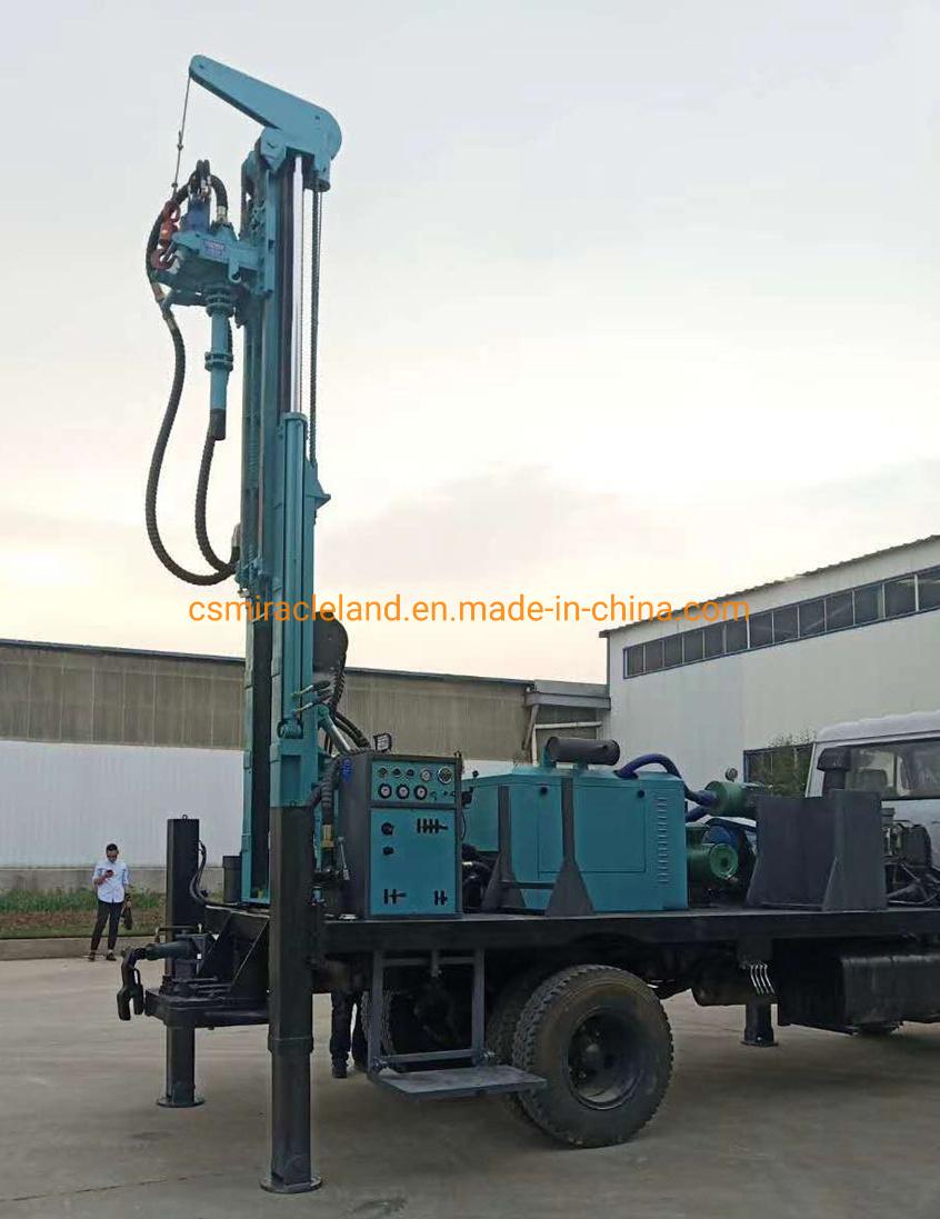 600m Truck Mounted Full Hydraulic DTH Borehole Water Well Drilling Rig