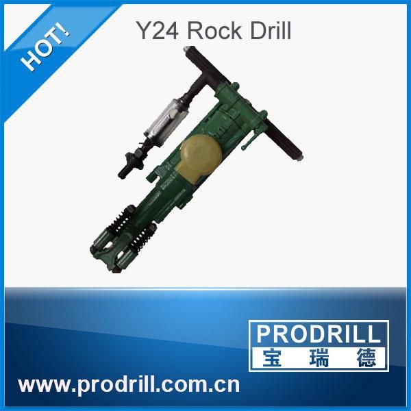 Y6 Y20 Y24 Y26 Hand-Held Pneumatic Rock Drill Machine for Quarry and Mine